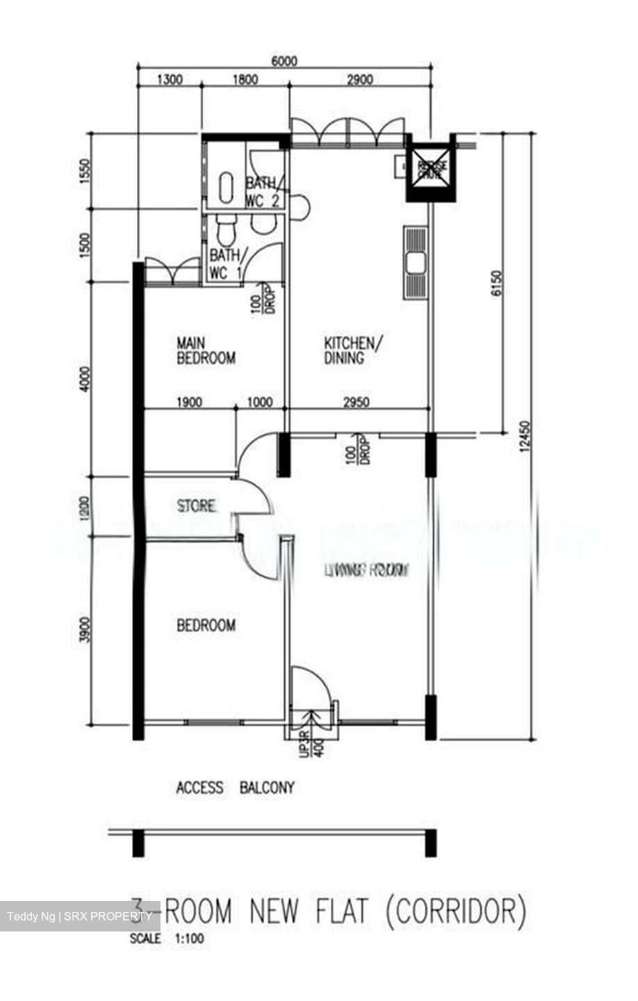 Blk 412 Bedok North Avenue 2 (Bedok), HDB 3 Rooms #509876941